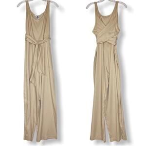 Women’s Shaina Mote‎ Lyocell Ecru Tie Back Jumpsuit Size 4